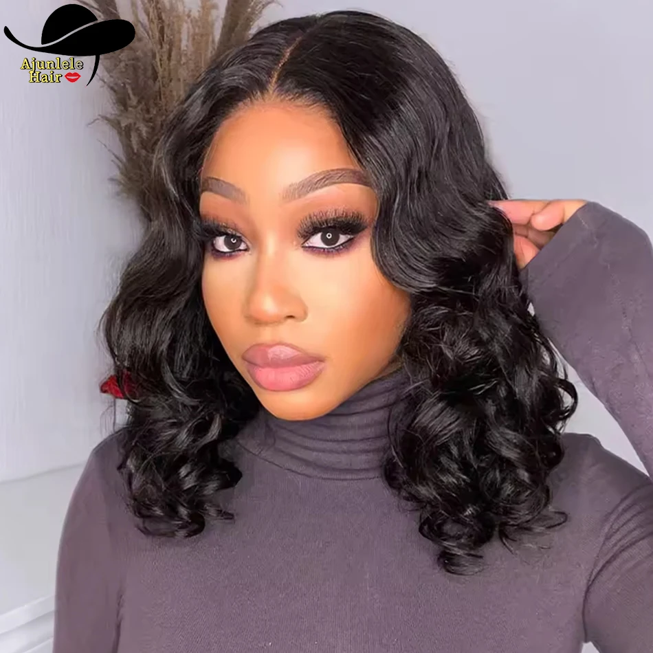 

Ajunlele бирманские волосы объемная волна 13x4 кружевной передний короткий парик Боб 8-16 дюймов объемная волна 4X4 кружевная застежка парик Боб оптовая цена