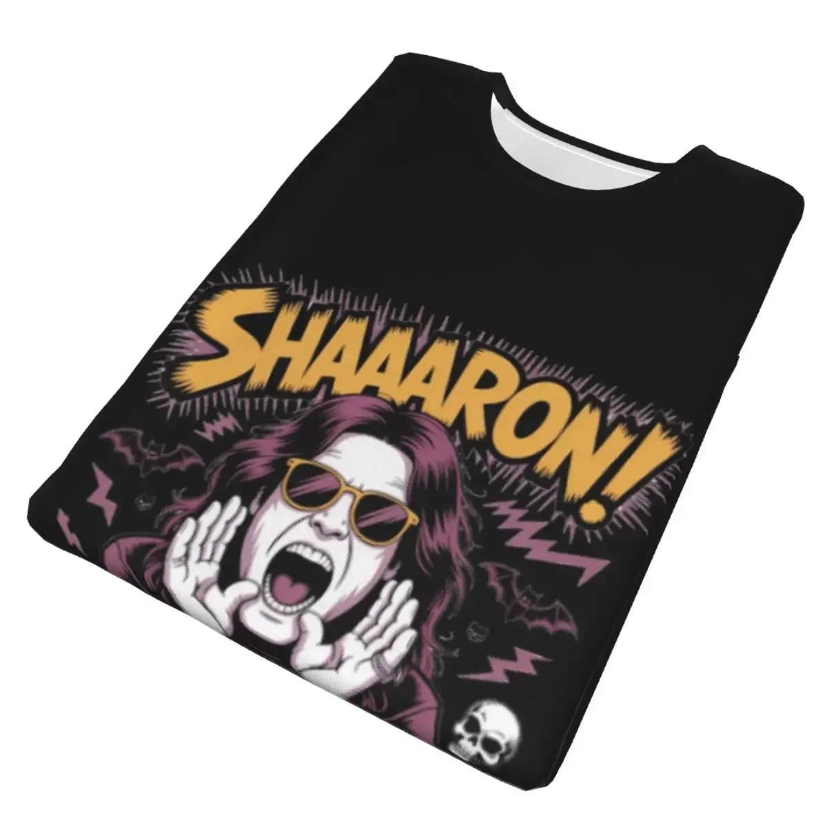 Ozzy Osbourne Yelling Sharon T-Shirt for Men polyester T Shirts Men's Short Sleeve Round Neck Summer Clothes Tops