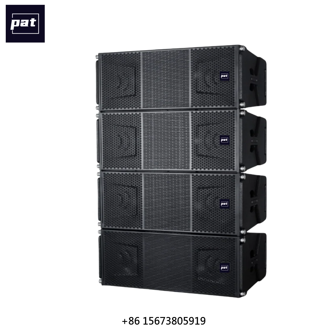 Passive 12-Inch Line Array Two-Way Speaker System with Plywood Cabinet Outdoor Use Waterproof Design 1200W RMS Power