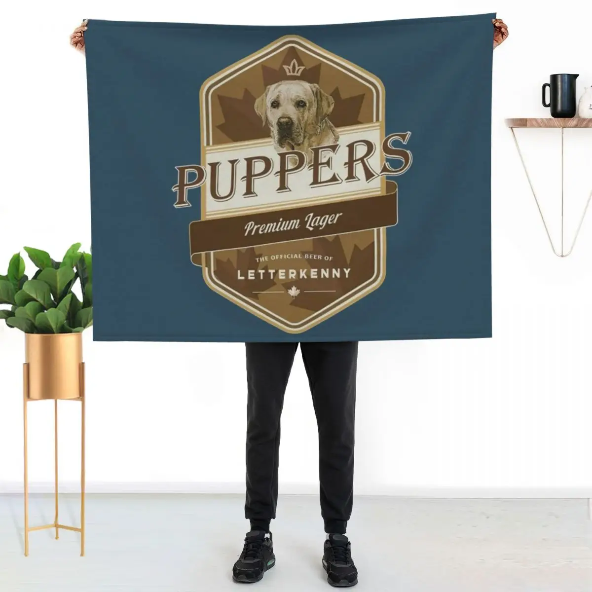 

Letterkenny Puppers Premium Lager Beer - Letterkenny shoresy - Letterkenny Shoresy shirt -Dog Lover Throw Blanket