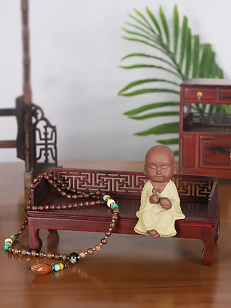 Mini Wooden Furniture Accessories, Table Chair Cabinet, Home Outdoor Decoration, Model Living Room Scene, Christmas Craft Disp