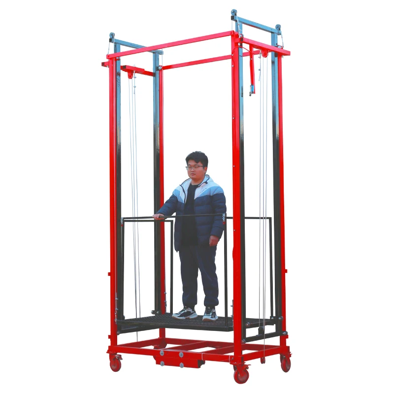 Elektrischer Gerüst für den Bau, Requisite, elektrische Gerüstheber, Plattform, Bauheber, Aufzug, elektrischer Gerüst