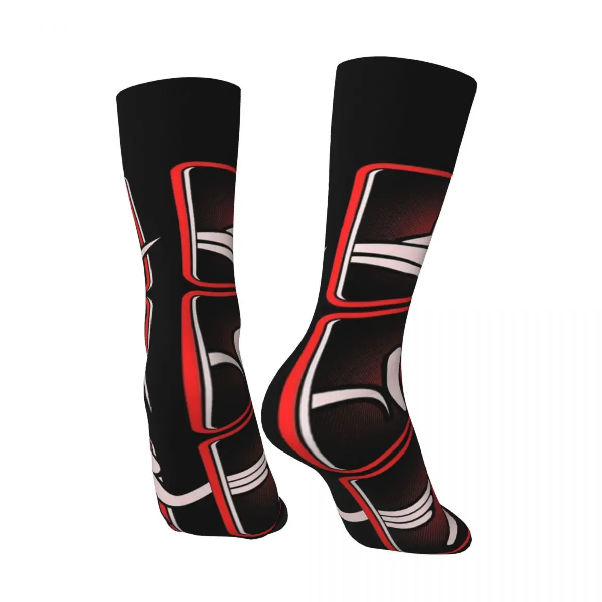 Hip Hop Vintage Swim Bike Run Triathlon Crazy Men's compression Socks Unisex Triathlon logo Street Style Seamless Crew Sock