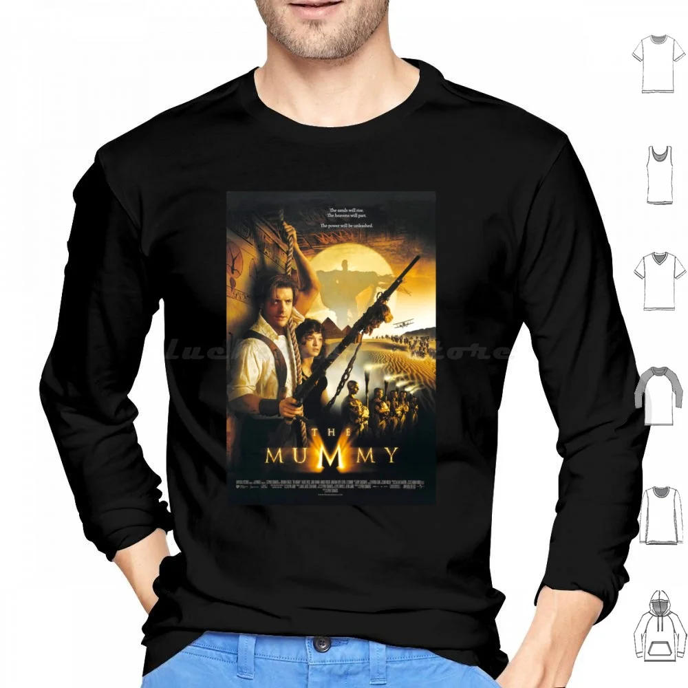 The Mummy Hoodies Long Sleeve Brendan Fraser The Mummy Brendan Mummy Movie Fraser Rachel Weisz Actor Rick Oconnell