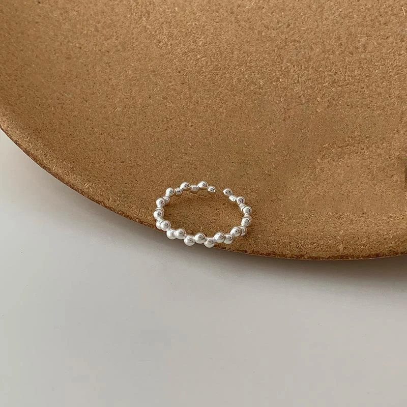 Neuer Ring aus 925er-Sterlingsilber im schlichten Stil, Persönlichkeitsring, Damenring, Geburtstagsgeschenk für Freunde, exquisiter Schmuck – Detail 3