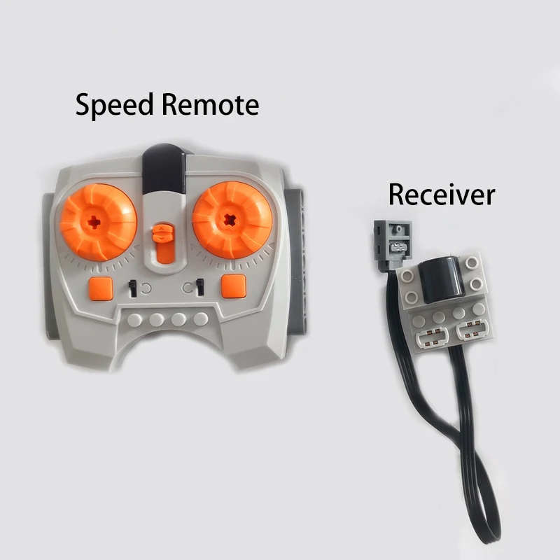 مجموعة وحدات بناء MOC ذات قوة المحرك ، أجزاء PF عالية التقنية ، الطوب ، بطارية الليثيوم ، جهاز التحكم عن بعد ، محور العجلة ، اللعب