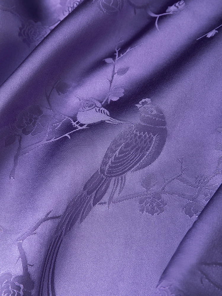 SuyaDream, Vintage Skirt for Woman, 100%Real Silk, Jacquard Fabric, Straight Long Skirts 2025 Spring Summer Bottoms