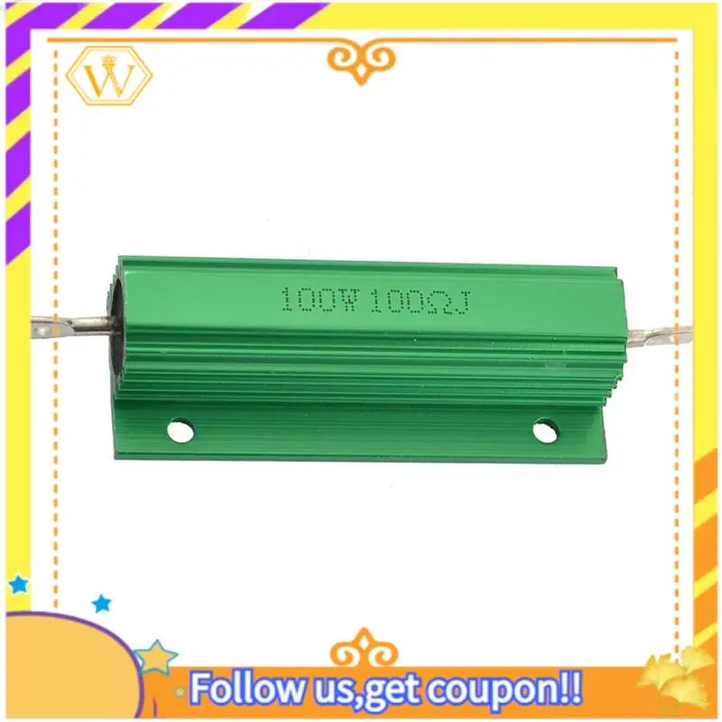A01K-3X Aluminum Shell 100W Watt 100 Ohm Wirewound Power Resistor