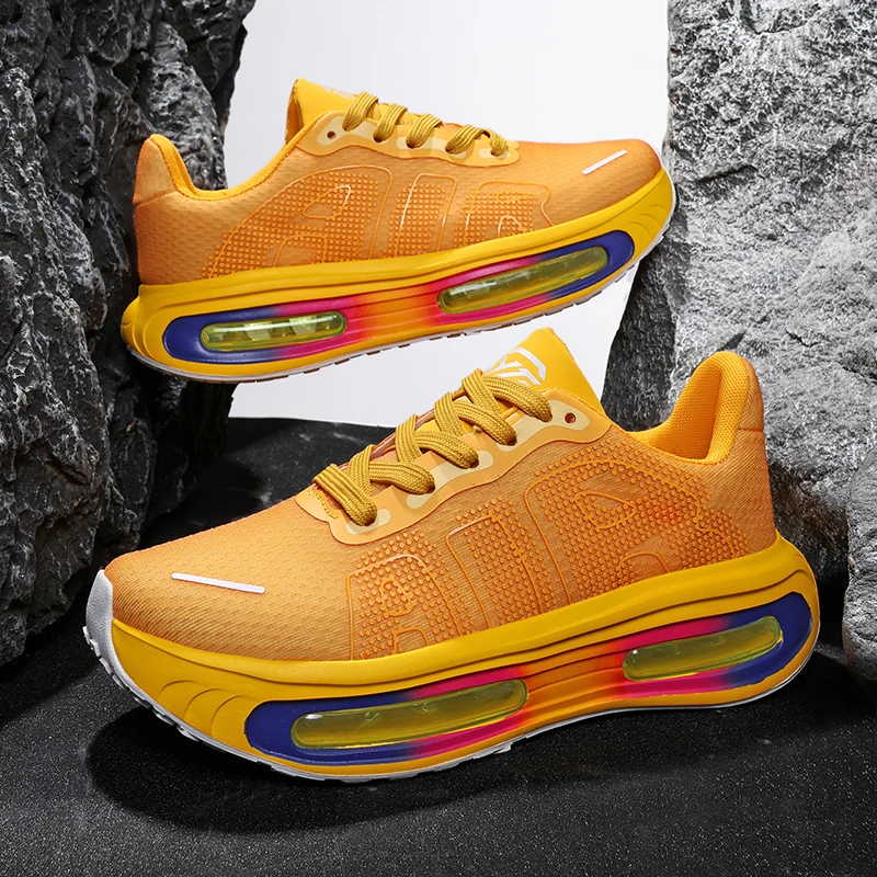 Professional Sports Running Shoes Breathable Mesh Surface Comfort Cushion Non Slip Wear Resistant Sneakers For All Seasons