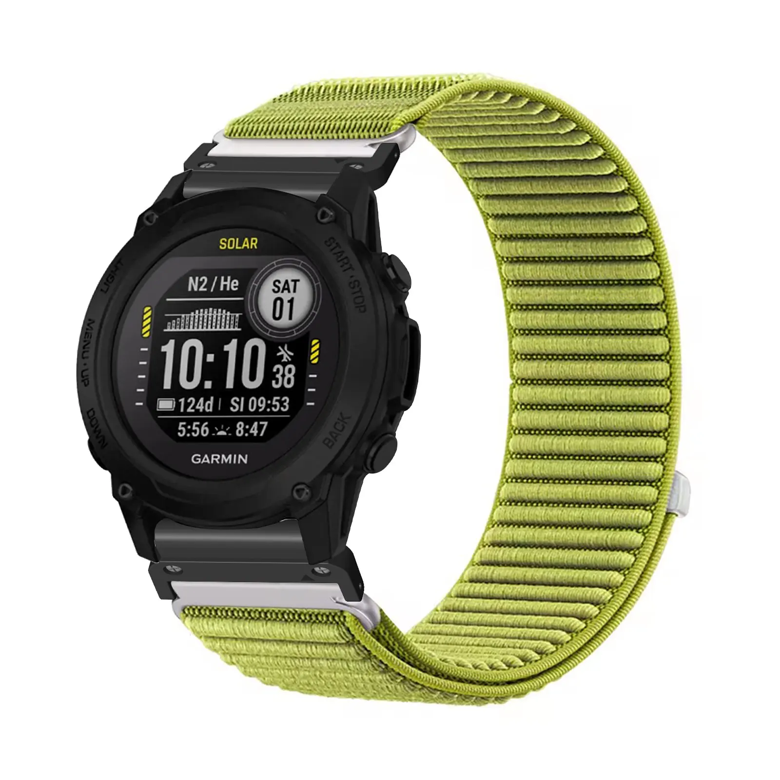 

Nylon Bands for Garmin Instinct 2 Tactical Band, Elastic Soft Velcro Nylon Strap