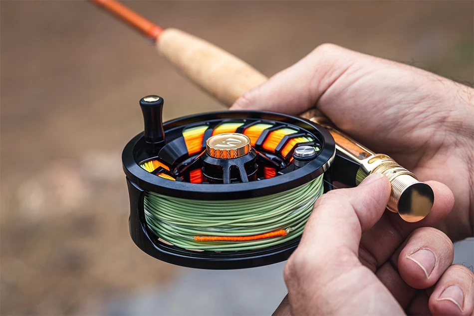 MAXIMUMCATCH 90/100 Fuß 2-9WT Fliegenschnur aus echtem Gold, Gewicht nach vorne schwimmend in Moos/Gold mit geschweißten Schlaufen, Fliegenfischschnur – Detail 1