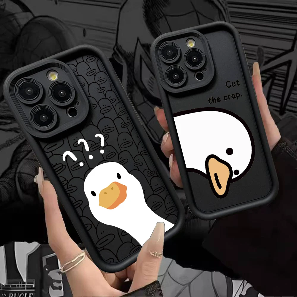 Coque de téléphone en silicone souple avec dessin de canard et d'oie, pour OnePlus 15 13T 12 12R 11 11R 10R 8T Nord CE Ace 2 3 4 5 6 Lite 4G 5G