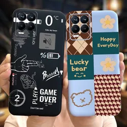 For Realme 8 Pro Case Realme 8 5G RMX3241 Matte Cover Cool Painted Silicone Soft Cases For Realme 8i RMX3151 Phone Fundas Bumper