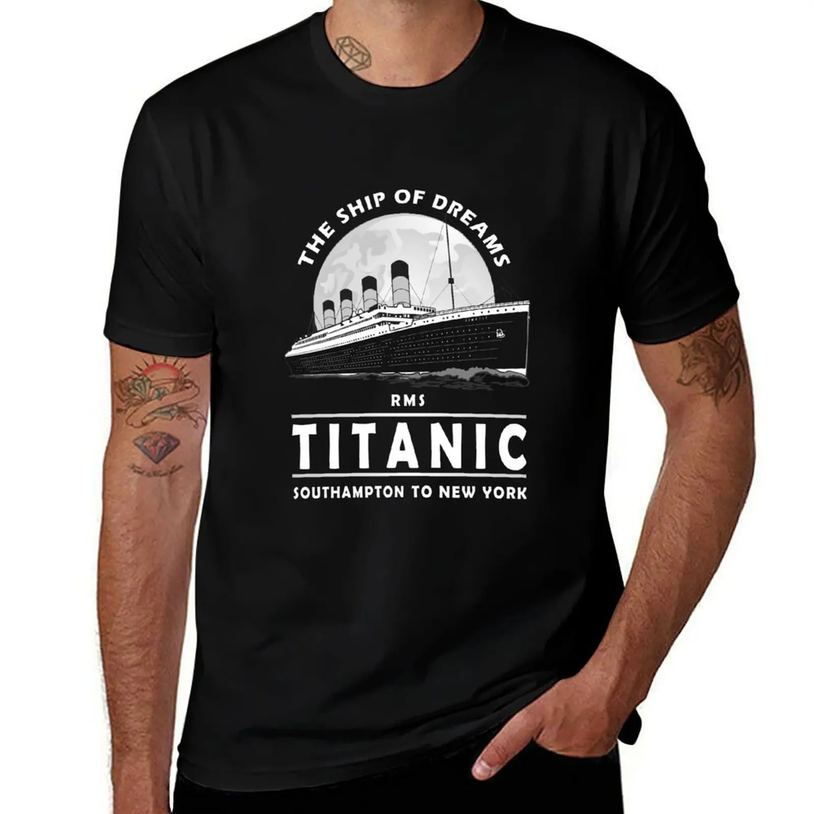 

Titanic white pack Voyage t oversize shirts Ship A t 1912 shirts Cruise for Vintage anime T-Shirt man Gift