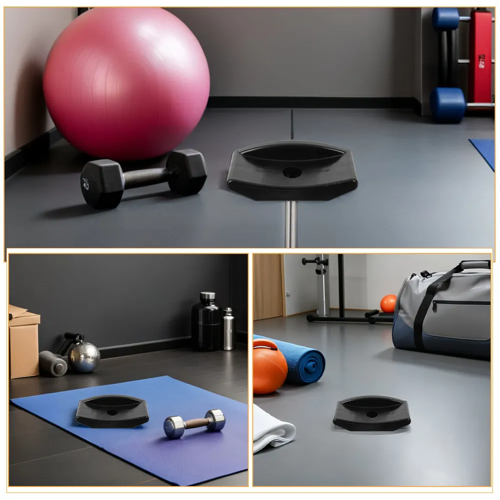 5Pcs Dumbbell Saddles Hollow Plastic Wear-Resistant Stable Support Rack Compact Design Portable Storage Stand for Home Gym