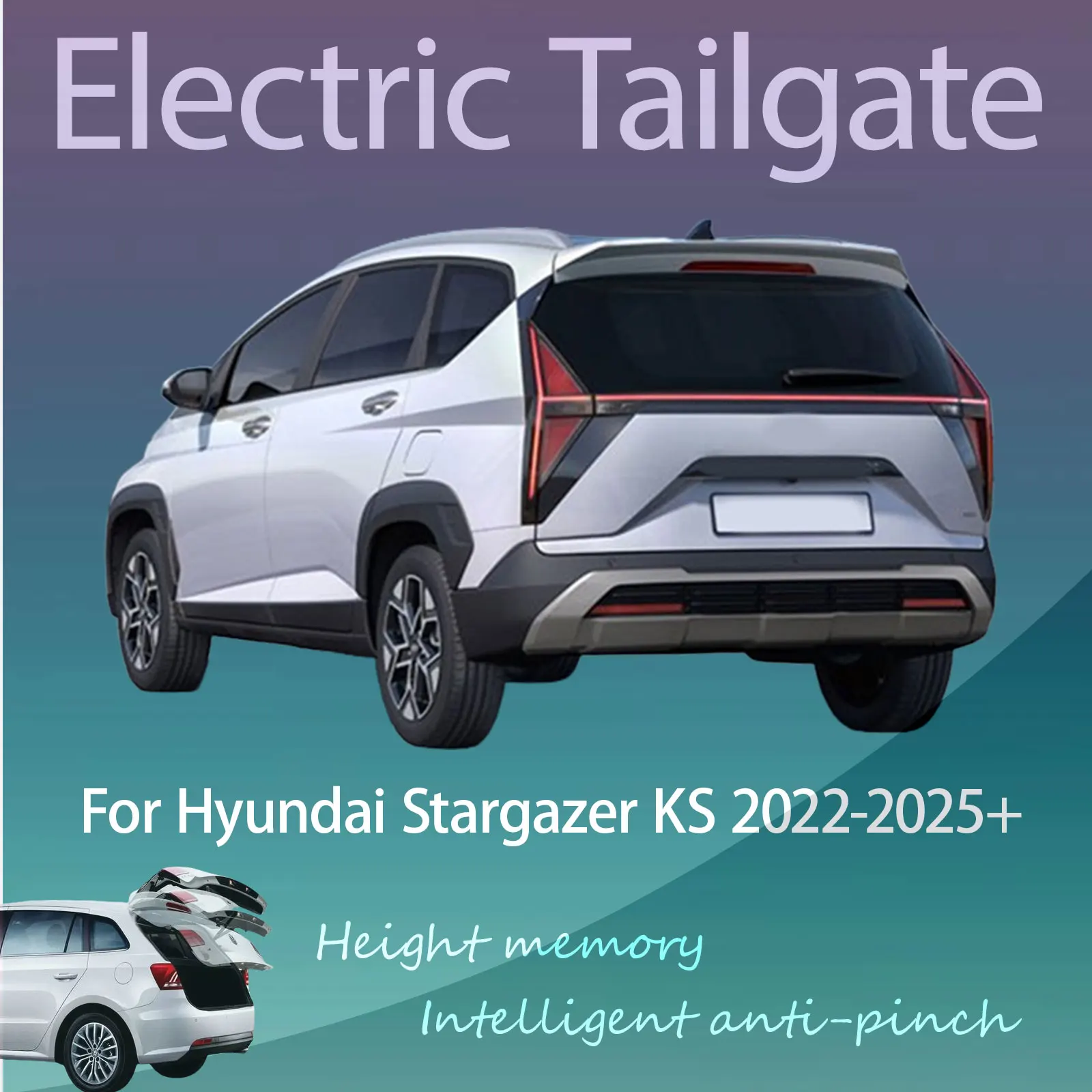 For Hyundai Stargazer KS 2022-present Electric Modified Tailgate Intelligent Height Automatic Lifting Key-Controlled Trunk