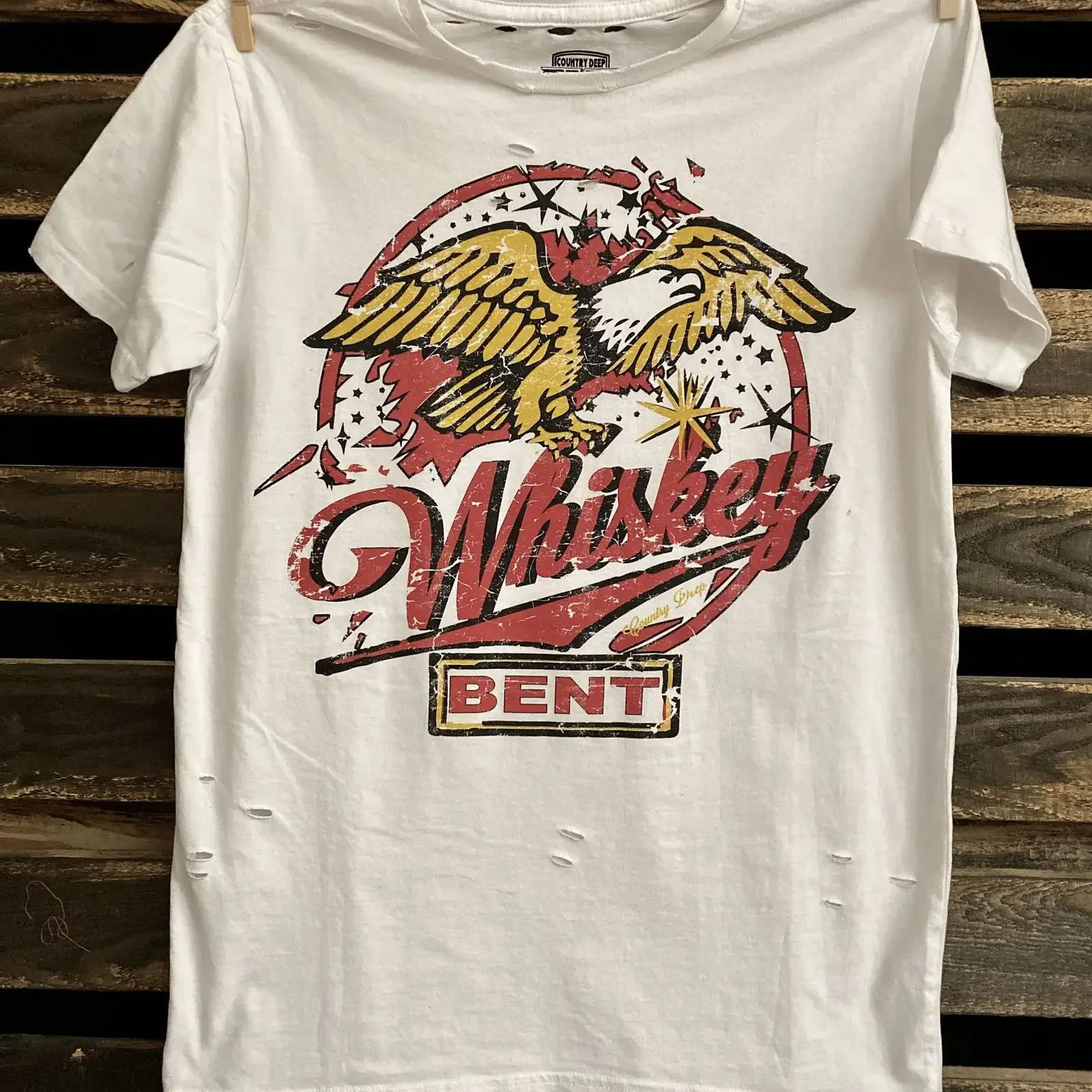 Whiskey Bent 22 Vintage 70 amp 39 s distressed unisex T shirt vintage Washed Casual Top For Everyday Wear Comfortable Unisex