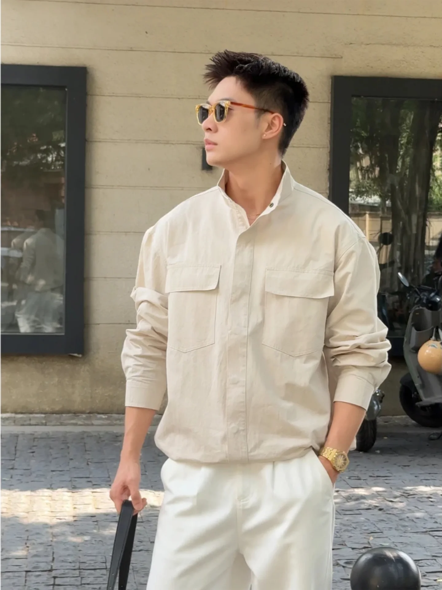 

Повседневное модное корейское мужское пальто с воротником-стойкой, ветрозащитное пригородное пальто, осеннее новое поступление, длинный свек