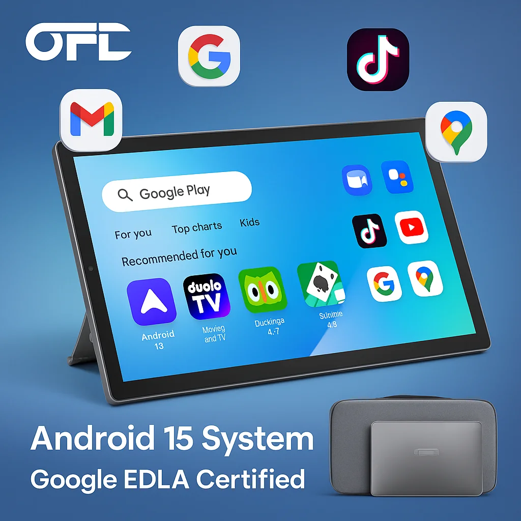 Monitor Portabel 21,5 Inci Android 15 Tablet Pintar Layar Sentuh Interaktif Monitor Ritel