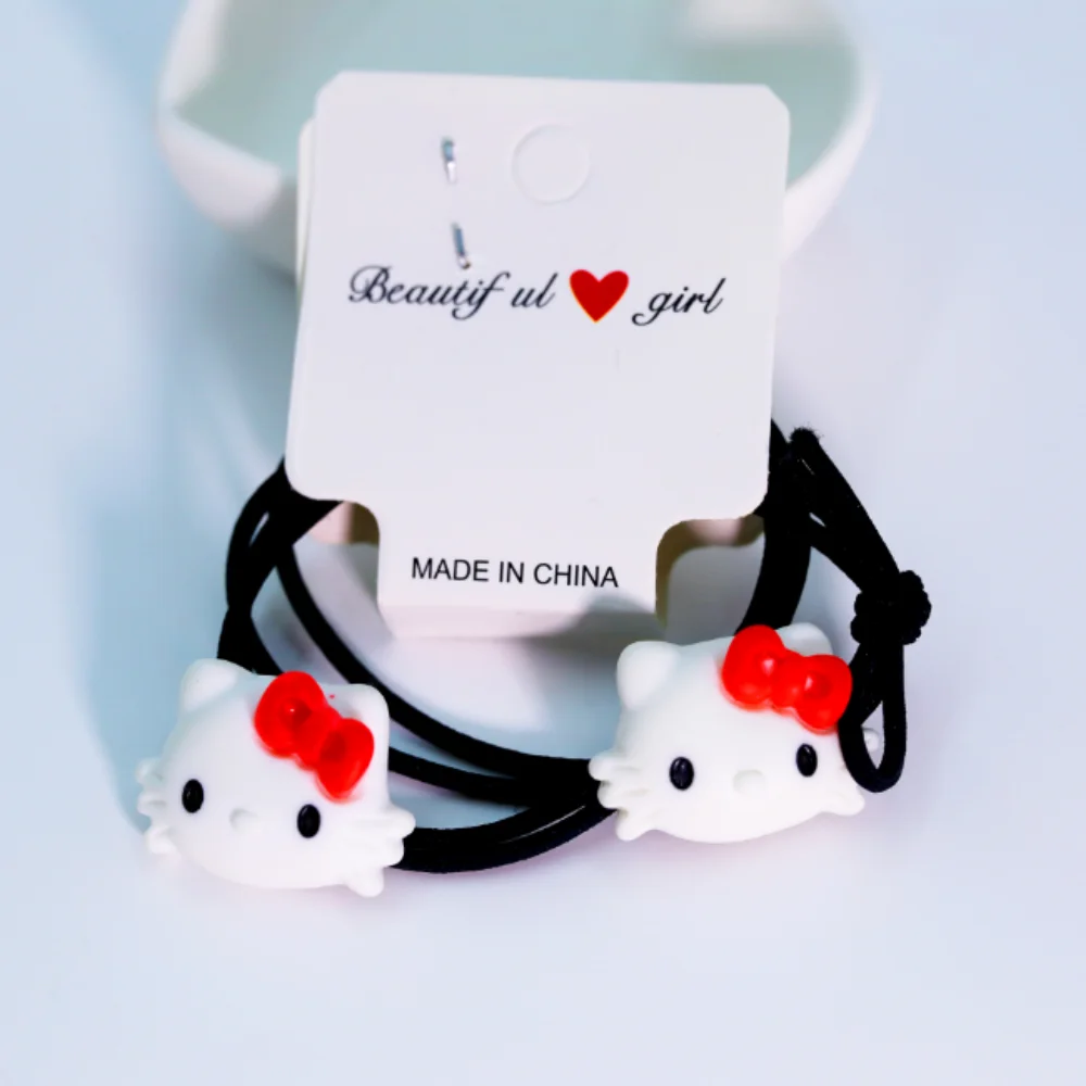 Sanrio Yugui Dog Hair Loop Couple Best Friend Hair Rope High Elastic Rubber Band Tie Headband Student Hair Accessories Headband