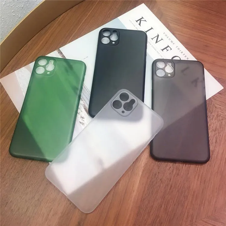 0.3MM thin Phone Case for iPhone 11 12 13 14 15 Pro Max 13 mini 15 Plus Cover For iphone X XR Xr Xs Max Translucence Cases