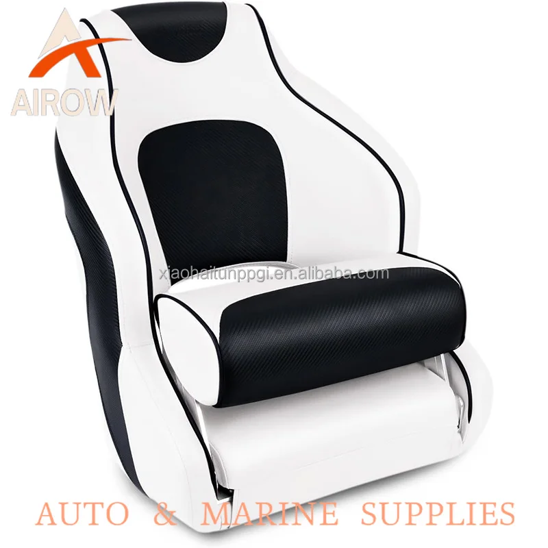 Airow auto Little Dolphin Boat Accessories Premium Quality Captain Boat Seat Flip up Bolster Marine Seats for Boats Yacht