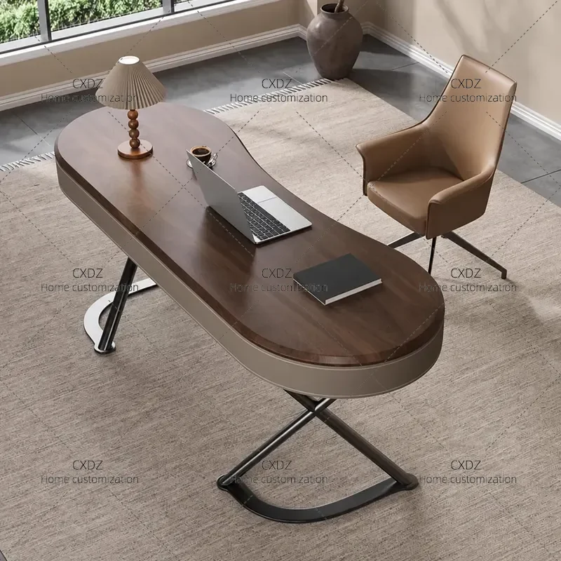 Minimalist Solid Wood Desk North American Black Walnut Modern Simple Light Luxury Study Home Writing Table