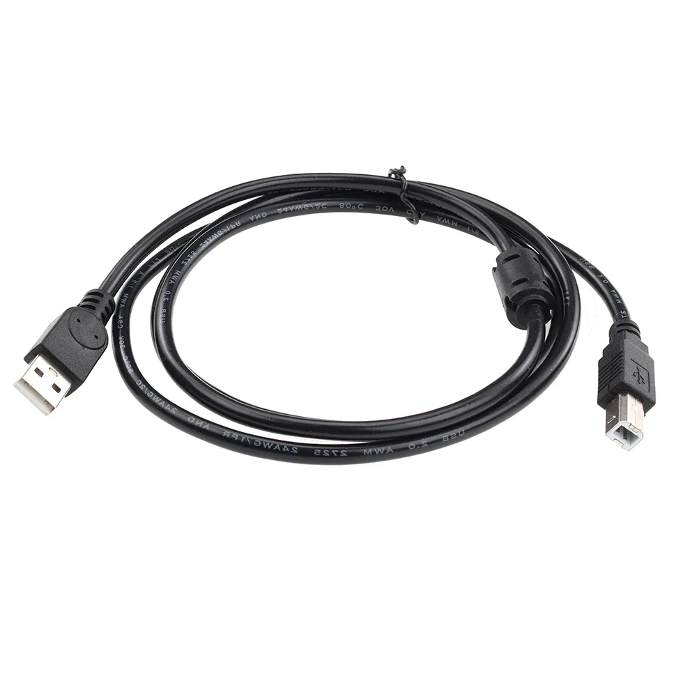 100pcs 1,5M de alta velocidade USB 2.0 A para B cabo macho cabo de impressora sincronização fio de carga de dados