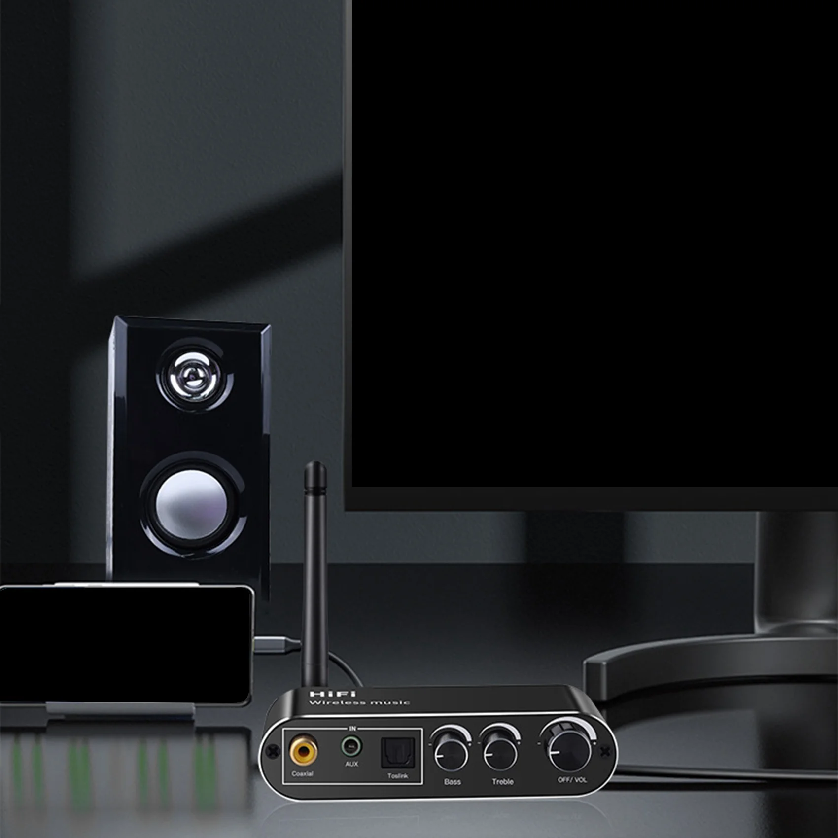 POP-l3 в 1 HIFI ЦАП цифровой аудио в аналоговый аудиоконвертер Bluetooth приемник и передатчик 3,5 мм AUX коаксиальный оптический