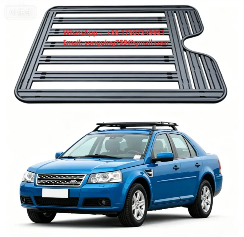 ZST Aluminum Alloy Car Roof Cross Bars & Roof Rail Luggage Rack with 100kg Capacity for Freelander 2 2007-2015 Travel