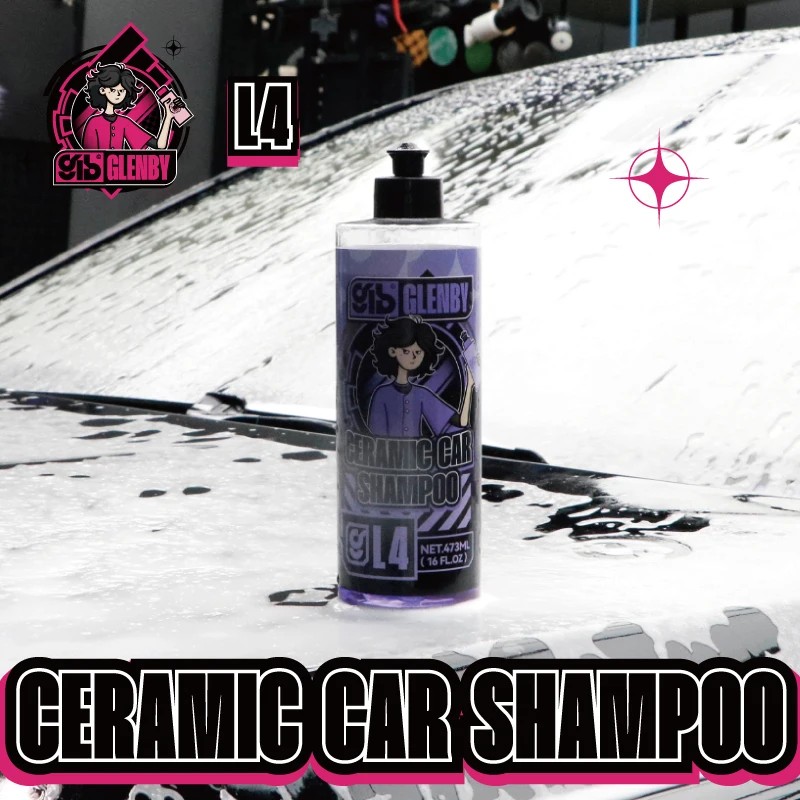 Glenby Car Wash And Wax With Protection High Hydrophobic And Make Car Shine Ceramic Car Shampoo Works With Foam Cannons