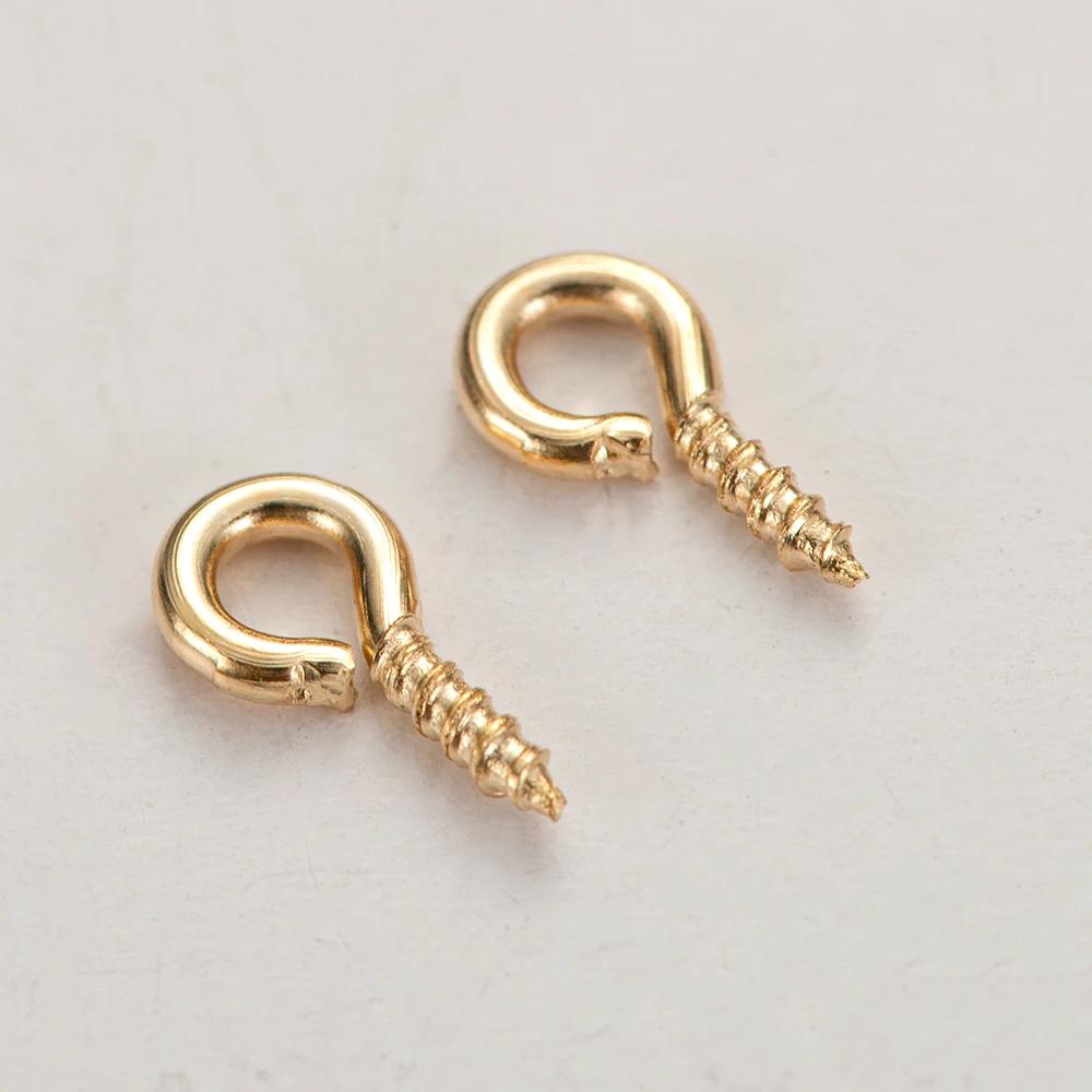 200 Stück Metallschrauben, Schafaugen-Pins, Schmuckherstellungszubehör zum Aufhängen von Anhängern, DIY-Verbinder, Schmuckzubehör, Bastelbedarf – Detail 3
