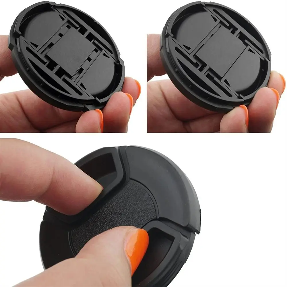 DSLR Camera Snap-on Camera Lens Cap Front Lens Cap Anti-lose Cord Camera Lens Cover For Canon Lens Cap 37mm 49mm 52mm - Image 3