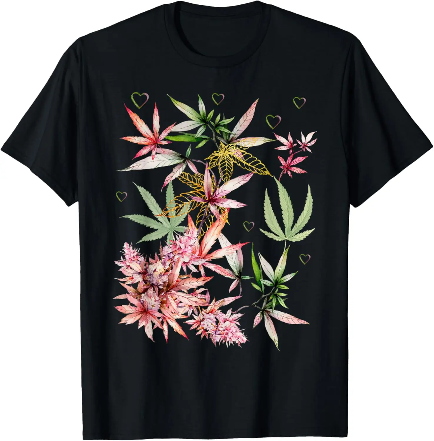 

Vintage Marijuana Pot Leaf Flower Weed Cannabis Men Women T-Shirt Anime Clothes Streetwear Mens T Shirts Graphic Camisas Oversiz
