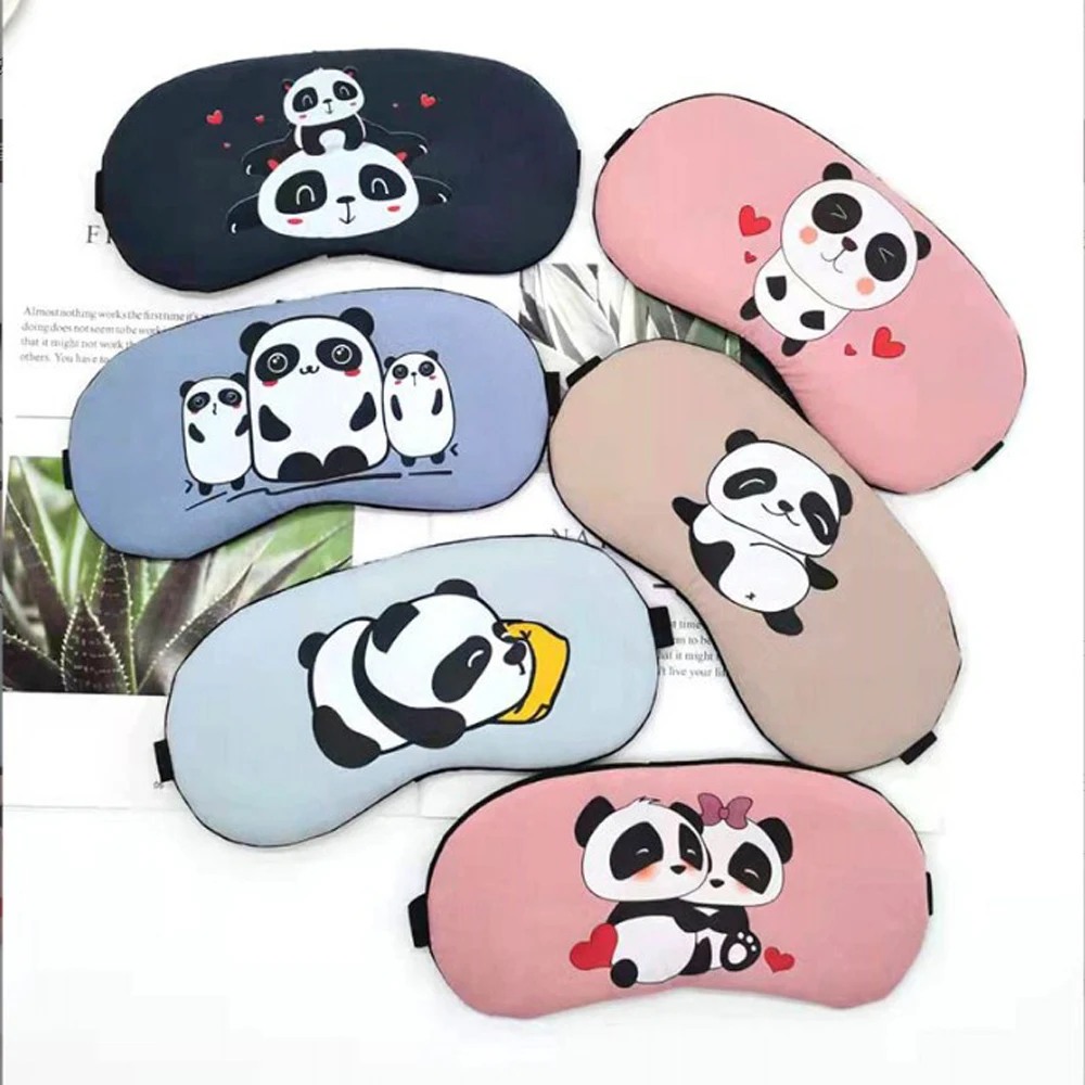 

Cute Cartoon Panda Sleep Eye Mask Soft Travel Sleep Eye Covers Night Dream Sleeping Mask Lightproof Eye Patches for Children