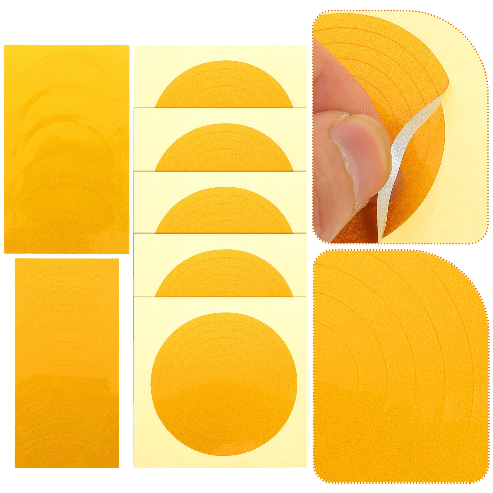 

7 Sheets Pressure Gauge Stickers Adhesive Labels For Indication Round Decals Bulk Gauge Identification Accessories