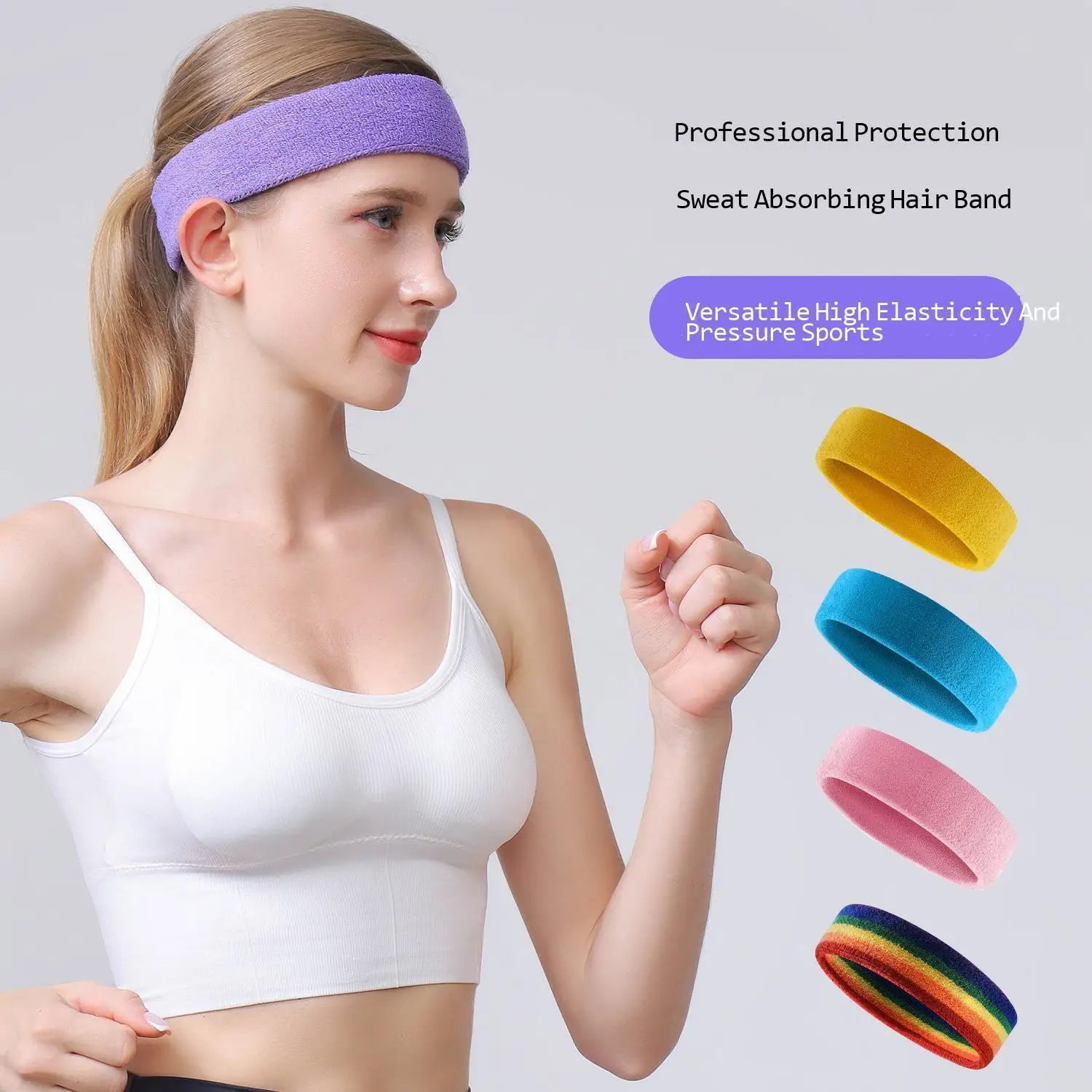 Headband respirável esportes para homens e mulheres, Running Headband, Yoga e Fitness Proteção, Novo