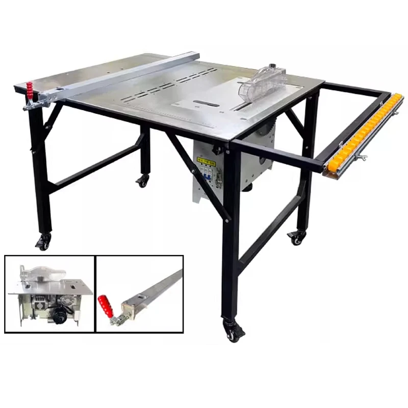 Woodworking folding workbench multifunctional saw table portable dust-free Sub-saw saw all-in-one workbench 2800W