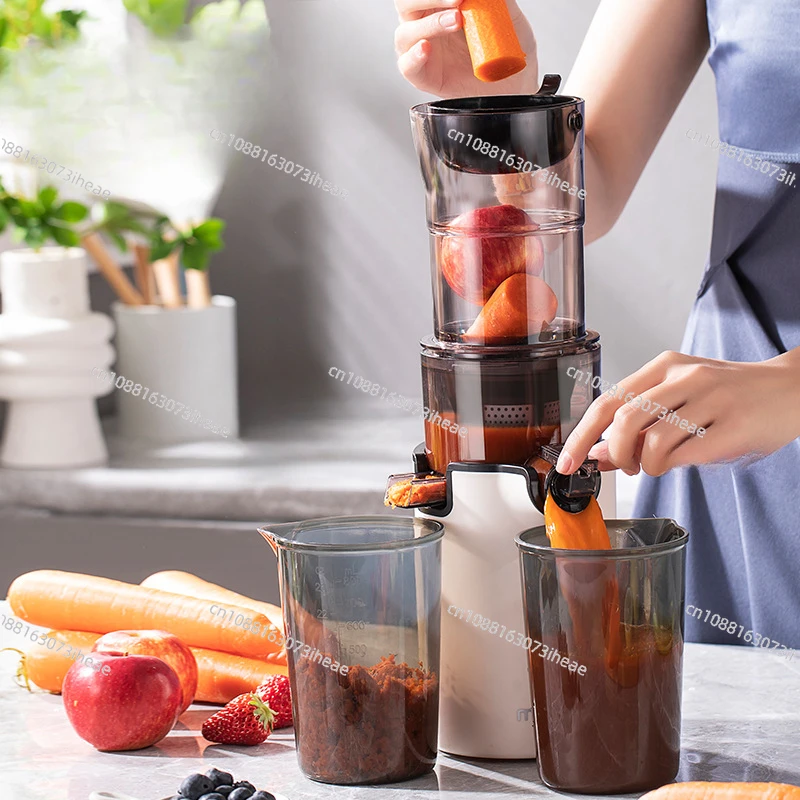 220V Household Electric Slow Juicer Automatic Large Caliber Original Juicer Residue Juice Separation Fruit Juicer