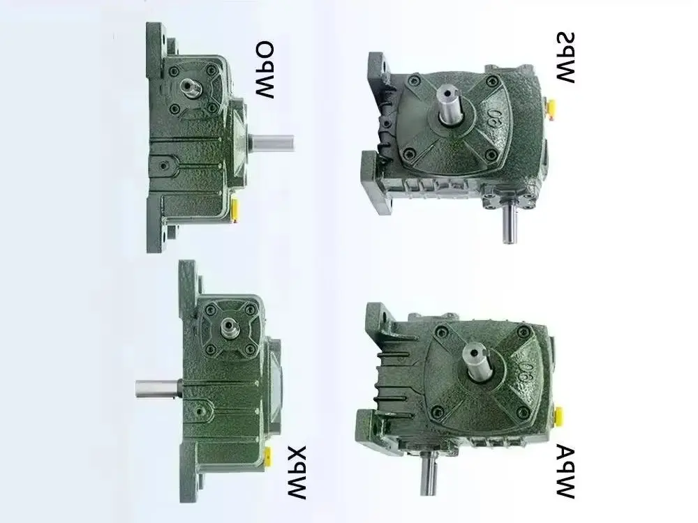 80WPA WPS WPO WPX Iron Shell Worm Gear Reducer Small Gearbox Speed Ratios 10-60 Industrial Gearbox for Engineering Equipment