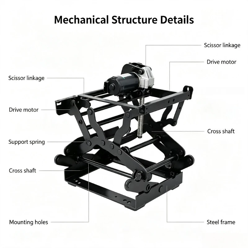 Luxury van MPV seats, car accessories, electric actuator driven car seats, electric foot pedal assembly