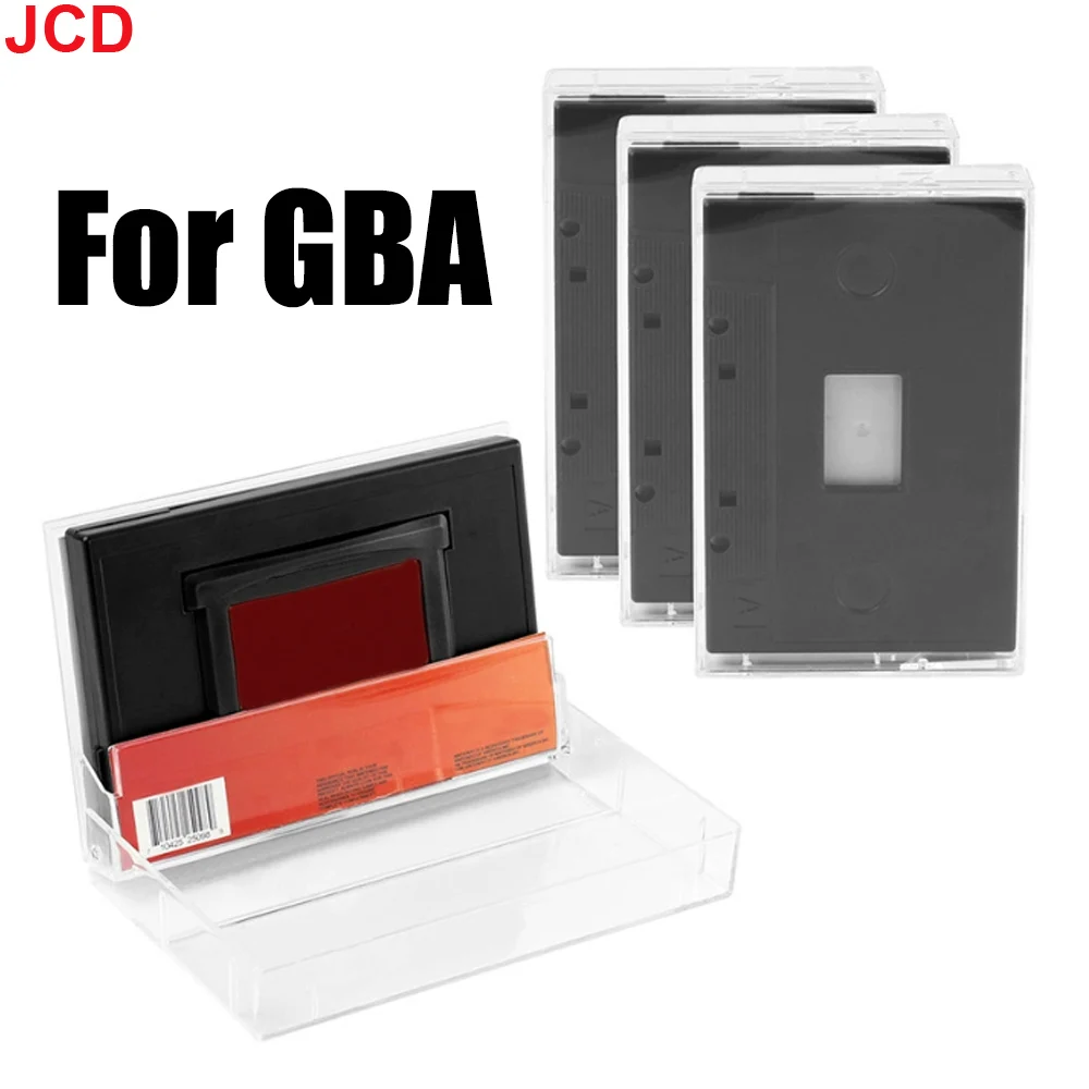JCD 1pc 게임 보이 어드밴스 게임 카드 홀더 보호 상자 컬렉션 보호 케이스 용 GBA 카세트 보관 상자 용