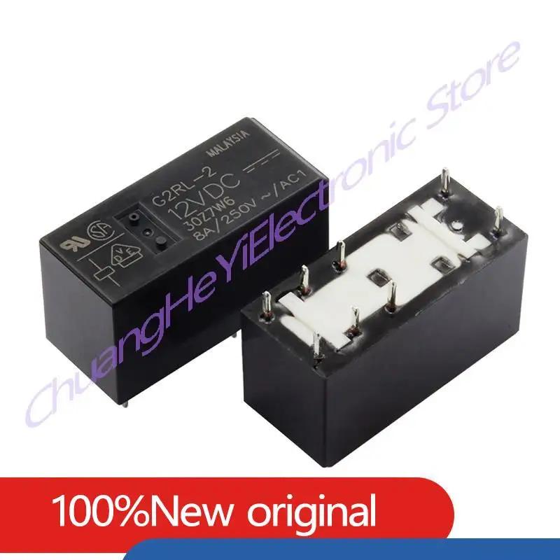 G2RL-2-5VDC G2RL-2-12VDC G2RL-2-24VDC DC5V 12V 24V 8Pin Two Open and Two Closed Relay