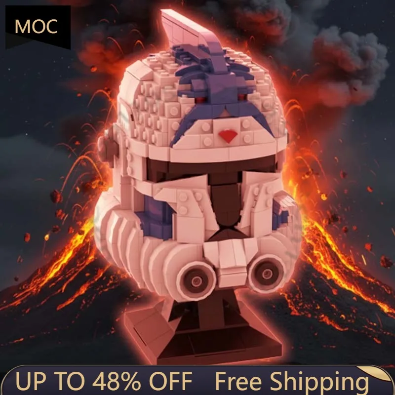 

Набор для сборки шлема рыцаря ARC Trooper, 940 деталей, модульный конструктор MOC, креативный дизайн, DIY, подарок для мальчиков на праздник