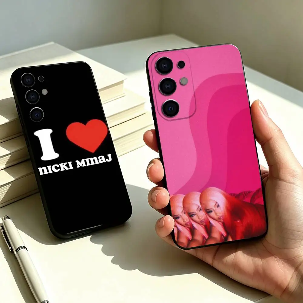 R-Rapper N-Nicki M-Minaj Phone Case For Samsung S25,S24,S21,S22,S23,S30,Ultra,S20,Plus,Fe,Lite,Note,10,Black Cover Gift