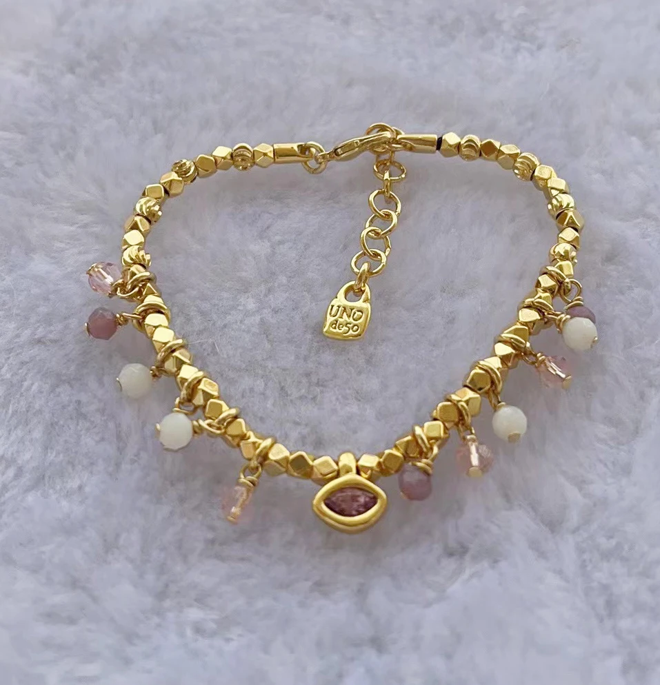 2023 unode50 Exquisite Fashion Electroplated 925 Silver Colored Gemstone Luxury Women's Earrings Romantic Holiday Gift