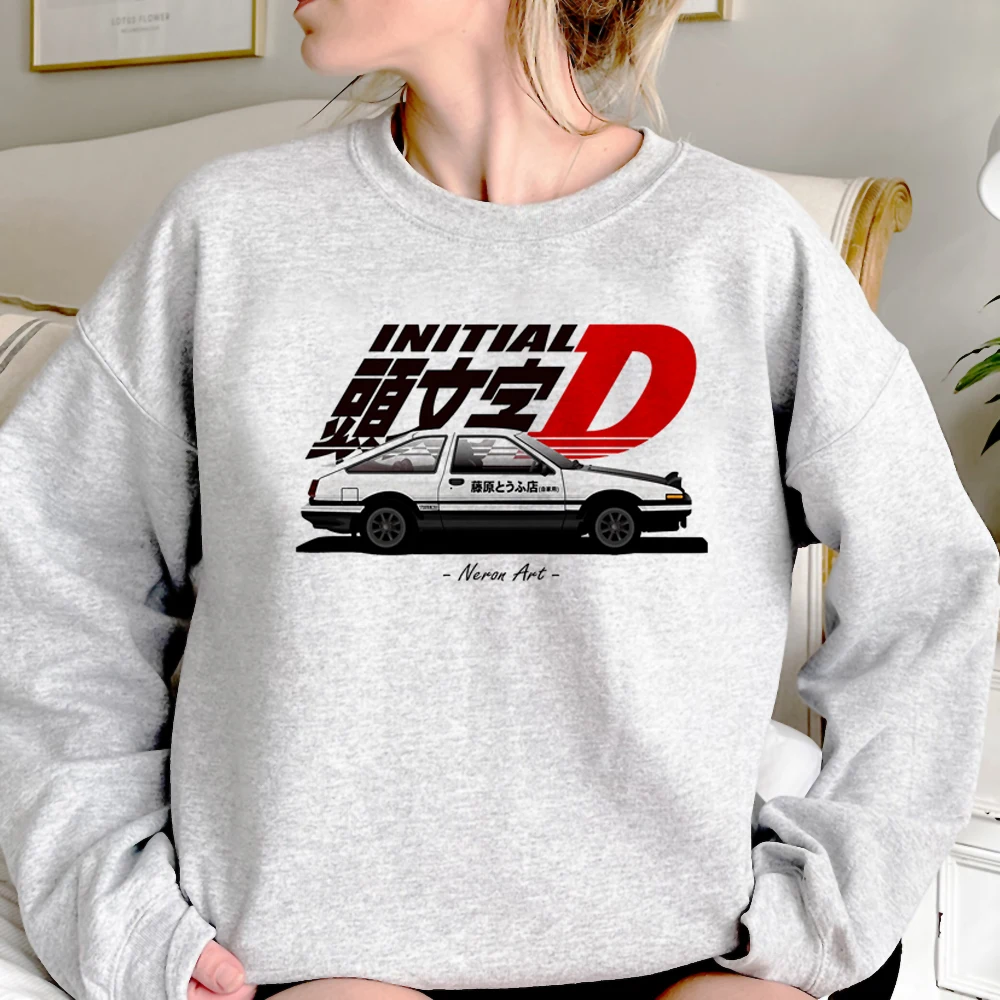 

Толстовки Initial d женские в стиле Харадзюку, флисовый женский спортивный костюм в Корейском стиле