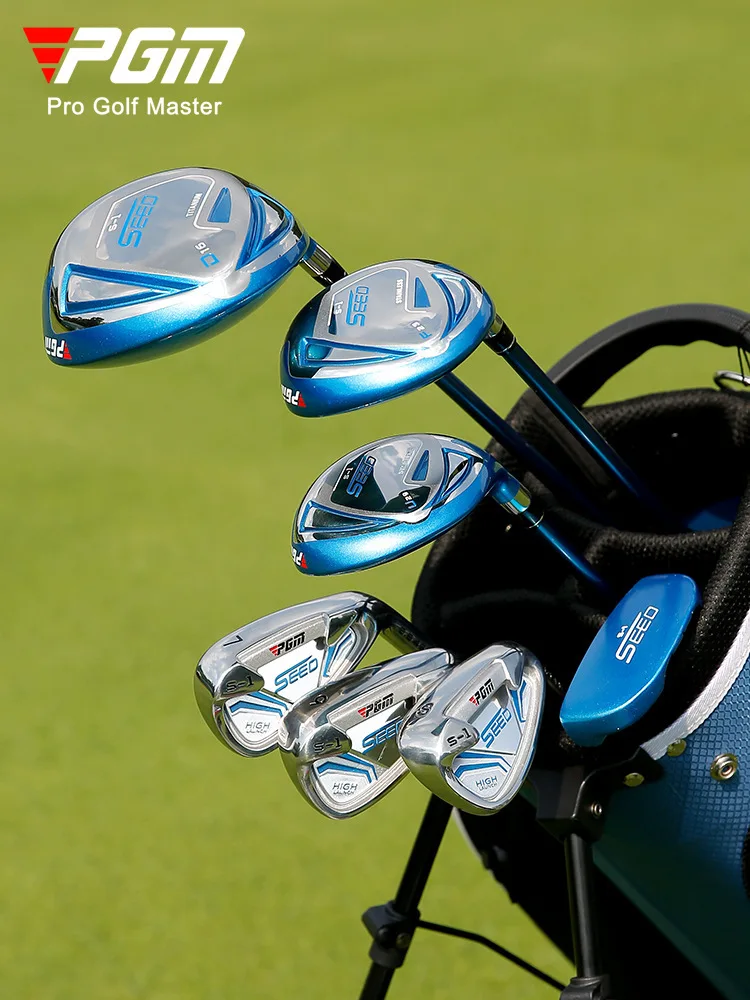 PGM Kids Golf SEED S-1 Clubs Set Junior Right Handed Titanium Steel Children Beginners Practice Pole with Bag JRTG005 Wholesale