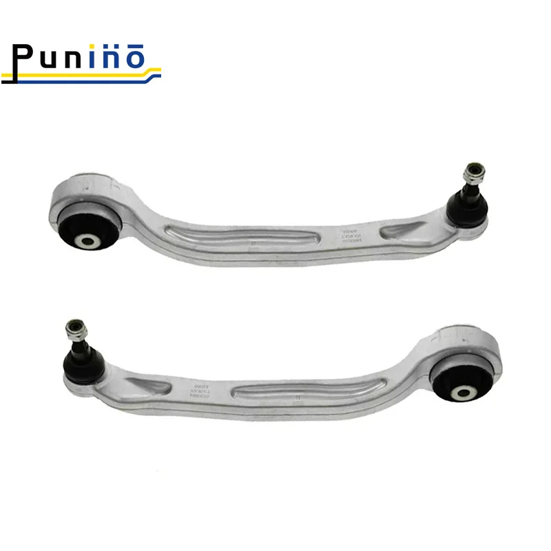 Punino Front Upper Lower Control Arm with Ball Joint Suspension Set for Audi A6 C6 2004 2005 2006 2007 2008 2009 2010 2011