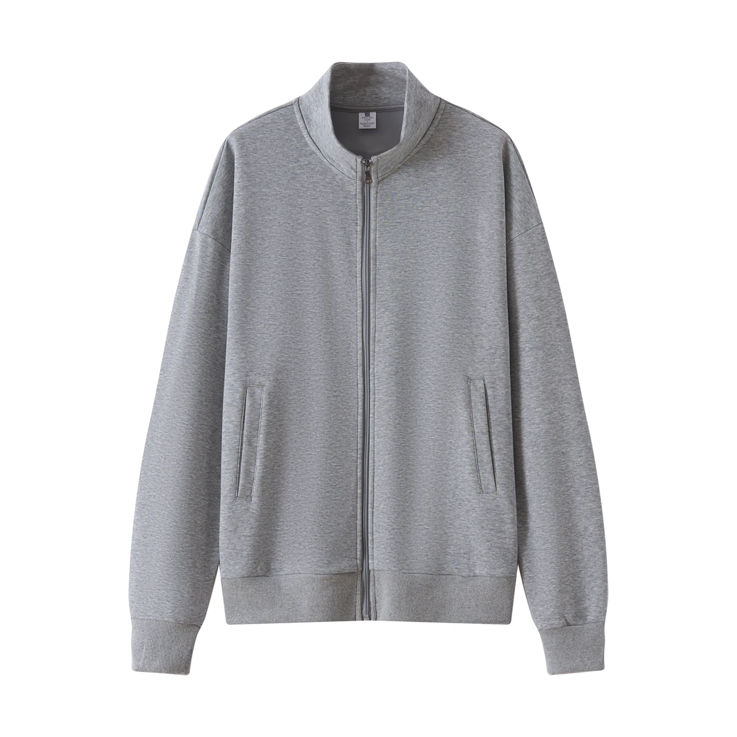 

22025 Classic Zipper Design Women&Man All Cotton Cardigan Fashion Sweater Stand Collar Breathable&soft High-quality Loose Coat